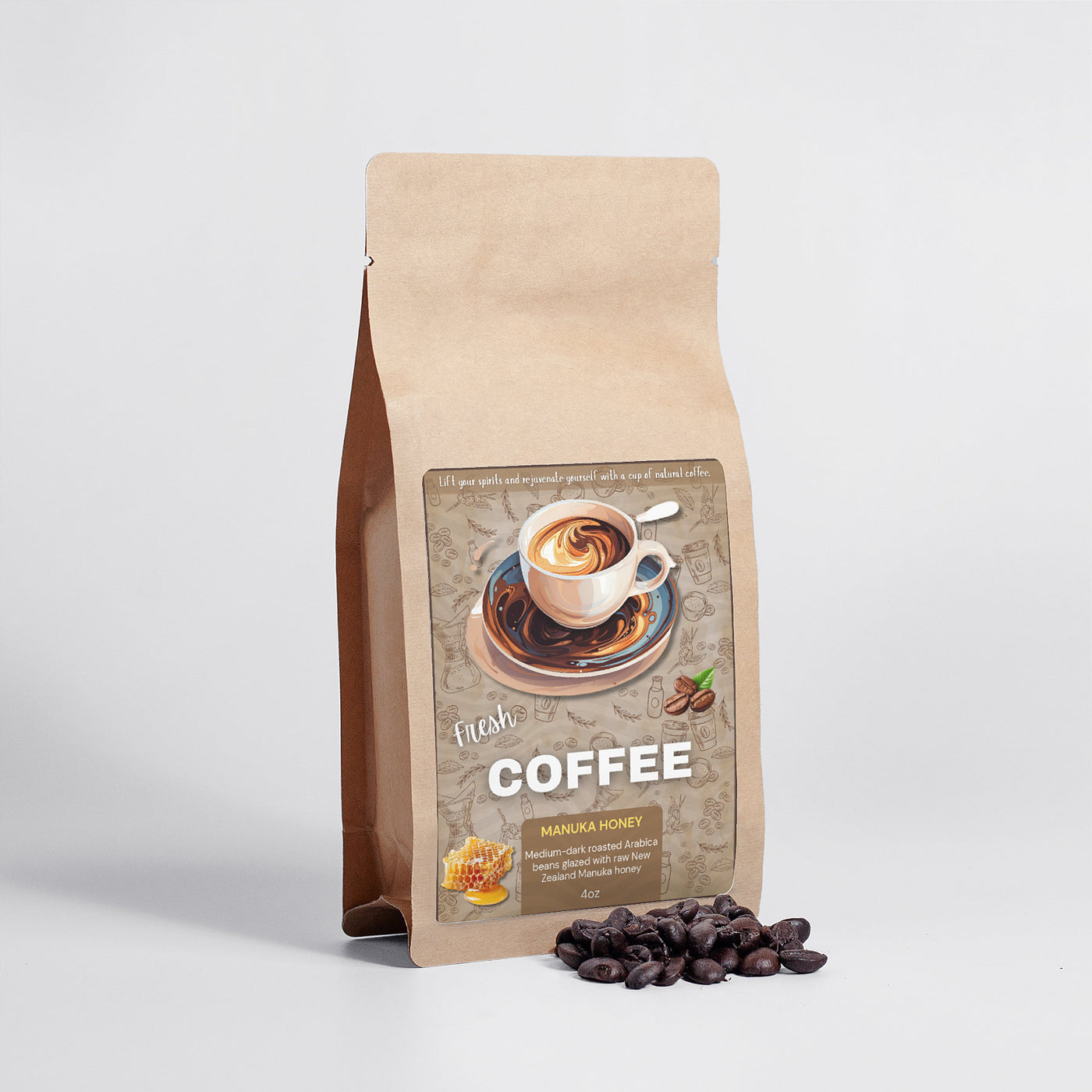 Manuka Honey Coffee 4oz