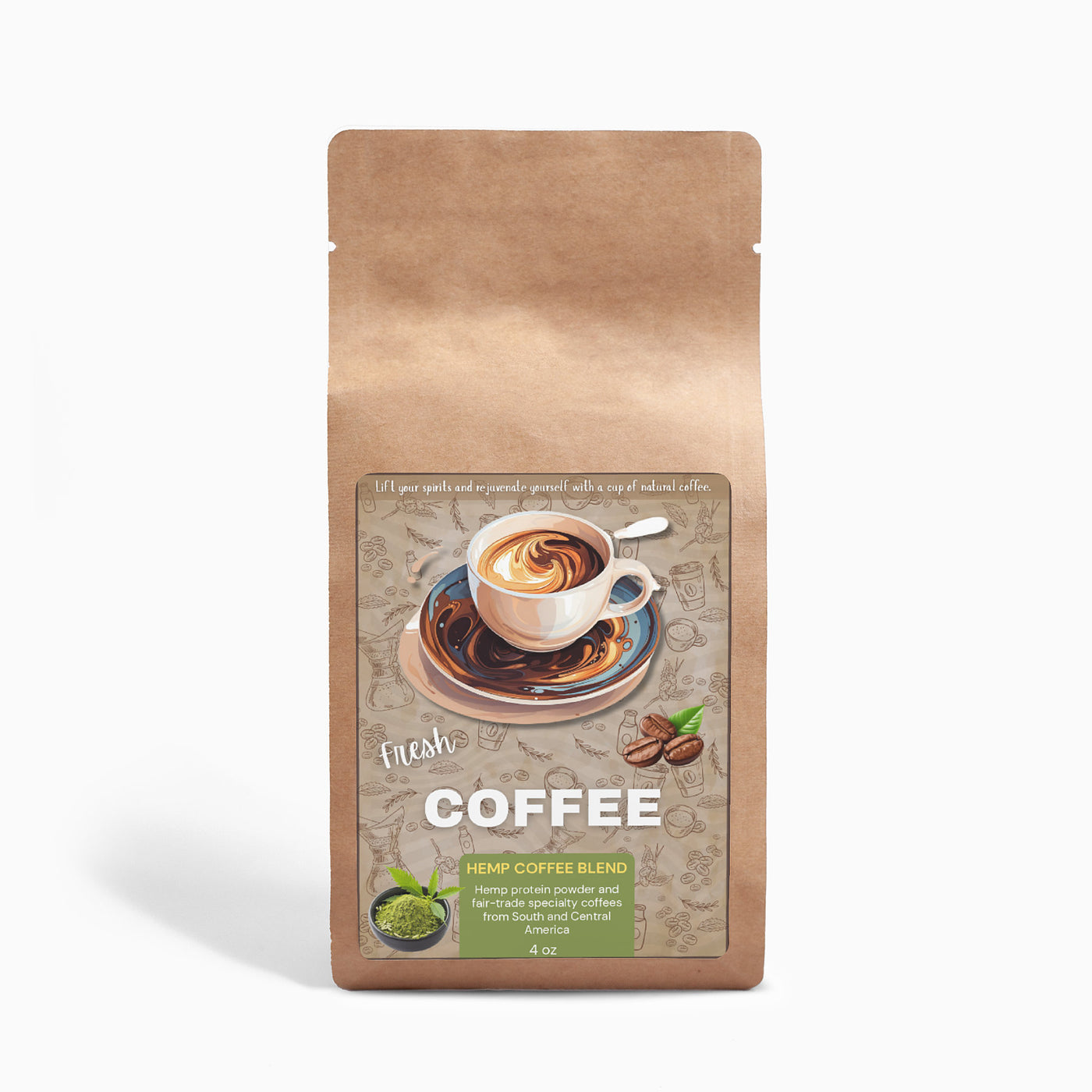 Hemp Coffee Blend - Medium Roast 4oz