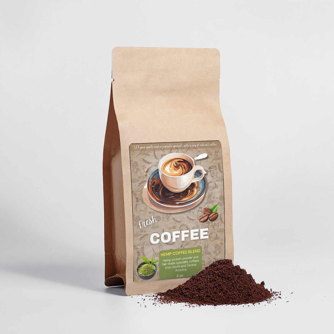 Hemp Coffee Blend - Medium Roast 4oz