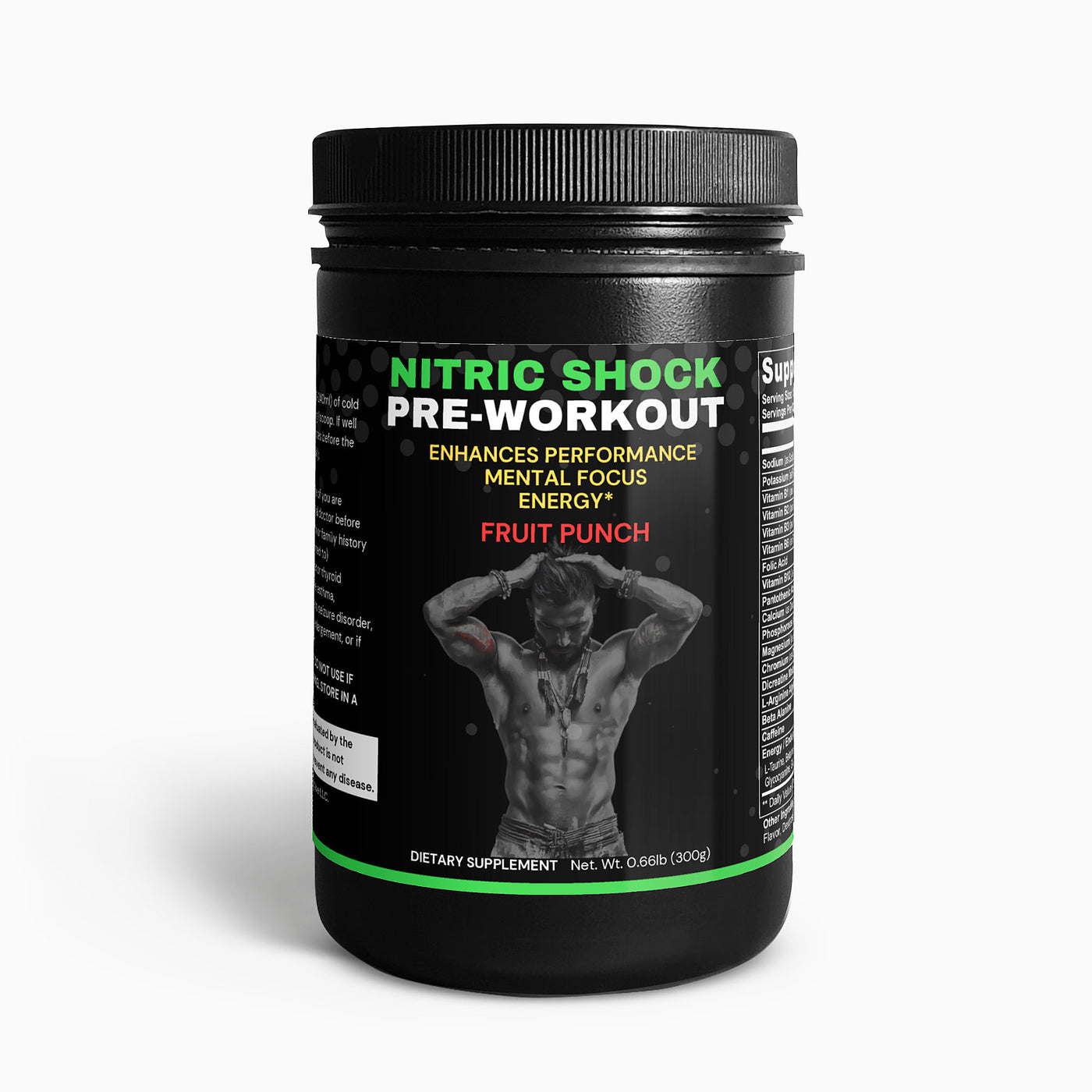 Nitric Shock Pre-Workout Powder (Fruit Punch)