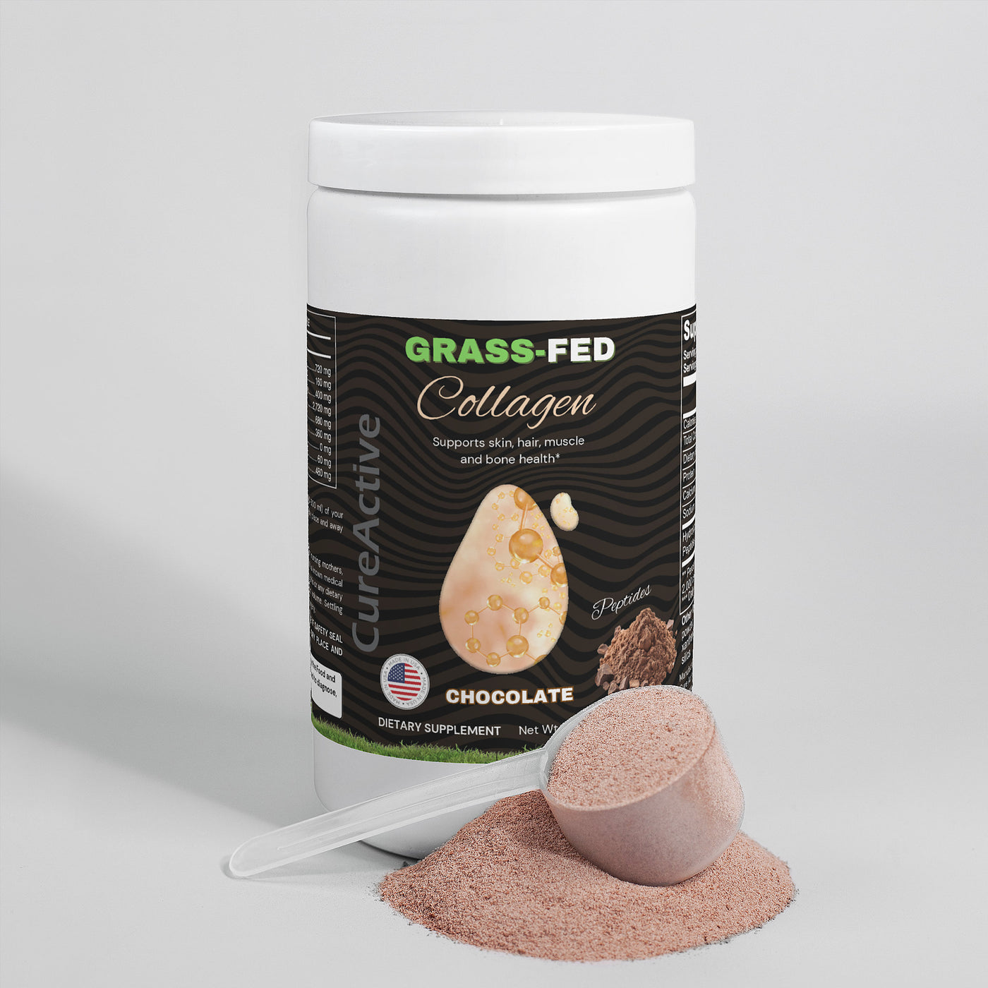 Grass-Fed Collagen Peptides Powder (Chocolate)